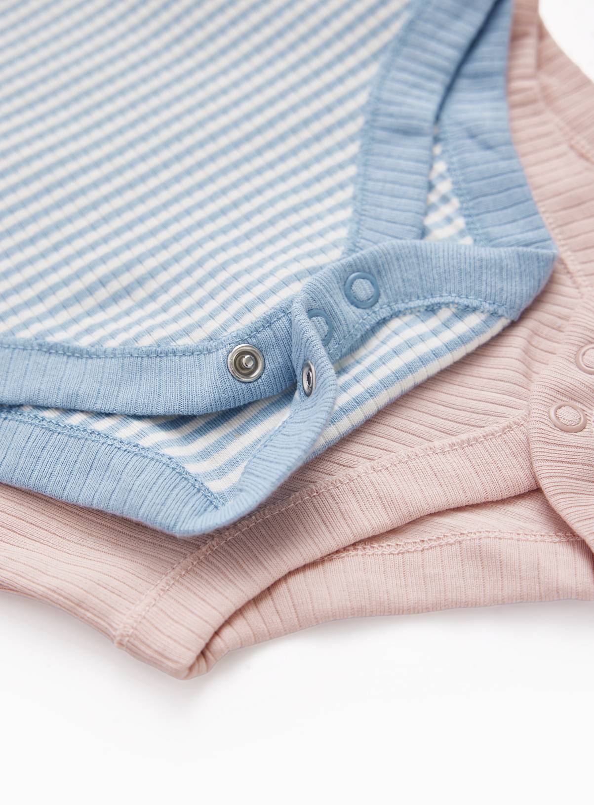 7 Pack Pastel Long Sleeve Bodysuits 3-6 months - Image 2